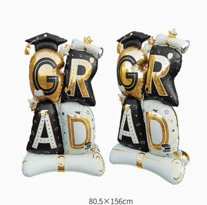 Globos Gigantes de Fólio de Graduación con Diseño de Gabos, Búho, Oso y Birrete de Doctor, Artículos para Fiestas de Graduación - Product Image 4