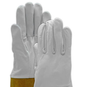 Guantes de soldadura Tig de cuero de piel de cabra de calidad superior ignífugos resistentes CE certificado 11 oz espesor antiestático - Product Image 2