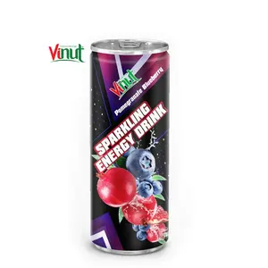 11.5 fl oz Sparkling Pomegranate Blueberry energy drink halal healthy