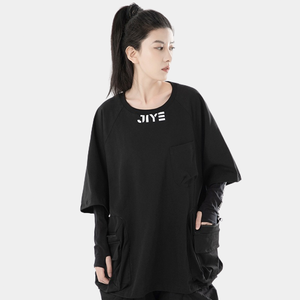 OEM เสื้อยืดสไตล์เทคแวร์สำหรับผู้ชาย-การออกแบบล้ำสมัยกระเป๋าที่ใช้งานได้จริงผ้าไฮเทค - Product Image 2