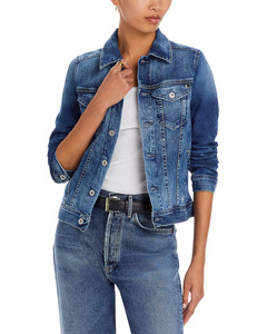 แจ็คเก็ตยีนส์สีน้ำเงินฟ้า ดีไซน์ทันสมัย ทรงเข้ารูป สำหรับผู้หญิง - Product Image 4