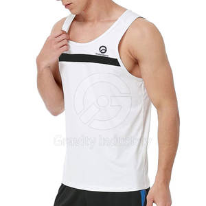Débardeur de sport pour homme, séchage rapide, respirant, tricoté, décontracté, écologique, coton polyester de haute qualité - Product Image 2