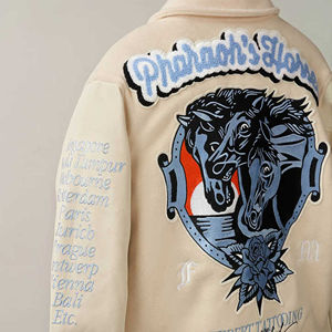 OEM logotipo personalizado manga de pana Chenille bordado Vintage Letterman Varsity estilo invierno Casual Letterman chaqueta para hombres - Product Image 6