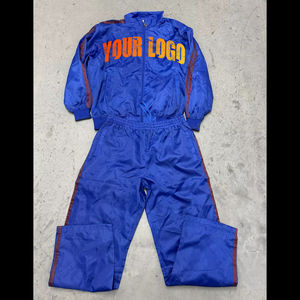 Chándal de nailon personalizado para hombre, conjunto de chándal deportivo con cremallera, chaqueta cortavientos de dos piezas, Jersey, chándal para correr para hombre - Product Image 2