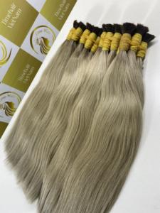 Extensiones de Cabello Virgen Rubio de Alta Calidad con Trama de Piel, Textura Lacia Natural, 60cm, Cutícula Alineada, Aptas para Todos los Colores - Product Image 3