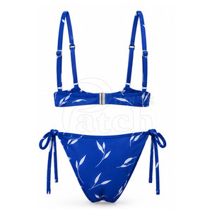 Conjunto de Bikini Moderno para Mujer, Traje de Baño de Dos Piezas, Top Elegante, Braguita de Cintura Alta, Tela Elástica, Ropa de Playa, Vacaciones, Traje de Baño - Product Image 3