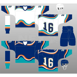 Conjunto de Uniforme de Hockey sobre Hielo Sublimado de Alta Calidad, Tallas Grandes, Nombre del Equipo Personalizado, Transpirable, 100% Poliéster, Duradero - Product Image 4
