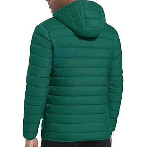 OEM Mens Lightweight Hooded Puffer Coat <b>Packable</b> Quilted Winter <b>Jacket</b> for Hiking, Travel, Camping Factory Manufacturer - Product Image 2