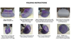 Folding Rectangle Shape Self-Supporting Heavy Duty Mosquito Net (<b>Single</b> <b>Bed</b> Size with Base Cloth All-Season Adult Use) - Product Image 3