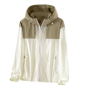 Veste de randonnée imperméable extérieure en polyester 100% personnalisée homme vêtements de course coupe-vent coupe-vent respirant à capuche veste de pluie - Product Image 6
