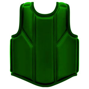 Protector de pecho con forro transpirable que garantiza la comodidad durante las largas sesiones de artes marciales. Protector de pecho con forma ergonómica. - Product Image 2