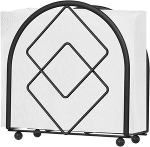 Porte-serviettes en acier inoxydable pour table à manger, cuisine ou café, organisateur de mouchoirs de table élégant et durable - Product Image 4