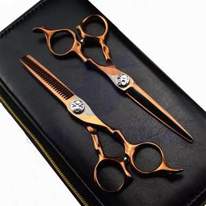 Ensemble de salon de coiffure 3 pièces Ciseaux de coiffure professionnels Ciseaux amincissants et peigne de coiffure pour barbiers et stylistes - Product Image 2