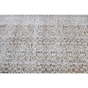 5.2x8.8 ft Turkish Large Rug, <b>Brown</b> White Vintage Floral <b>Wool</b> Rug - Product Image 5