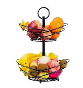 Meilleure conception de corbeille à fruits filaire en métal et en fer Design de feuilles Corbeille à fruits moderne en métal et légumes en fil métallique Corbeille à fruits en métal de taille personnalisée - Product Image 3