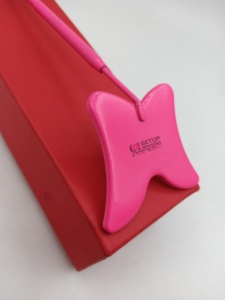 Miroir professionnel pour extensions de cils en acier inoxydable avec revêtement en poudre rose, design papillon, nouveau style, logo personnalisé, outils de beauté - Product Image 3