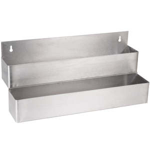 Support mural en acier inoxydable pour bouteilles d'alcool et vaporisateur, double vitesse, pour rail de bar - Product Image 1