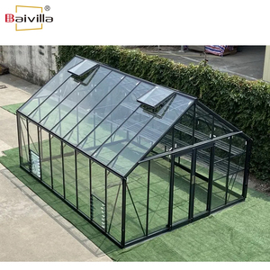 <span class=keywords><strong>Serre</strong></span> Véranda Moderne Grande Isolation Vitrée en Métal Kit Complet avec Plaques en Polycarbonate Style Victorien pour <span class=keywords><strong>Jardin</strong></span> - Product Image 5