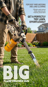 PH003 Classic Metal Detachable Outdoor Propane Thrower &amp; Torch <strong>Lighter</strong> for Camping BBQ <strong>Weeding</strong>-Gift Box - Product Image 4