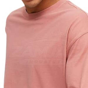 T-shirt ample et oversize pour homme, couleur unie, style décontracté, été, 100% coton, fabriqué au Pakistan - Product Image 3