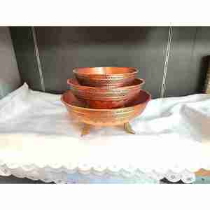 Cuenco para mezclar de cobre Vintage de Venta caliente, cuenco de Metal de fabricación india de alta calidad para acampar, precio razonable - Product Image 3