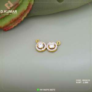 จี้เพชร CZ mangalsutra ประกายทอง22K สำหรับผู้หญิงและเด็กผู้หญิง - Product Image 2
