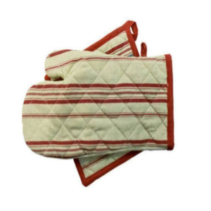 Manoplas para horno de algodón orgánico 100%, logotipo impreso personalizado, accesorio de cocina transpirable, lona reciclable ecológica resistente al calor - Product Image 1