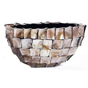 Haute qualité décor à la maison Dates chocolat bol de service forme ovale nacre serveur Ware bol indien métal monde - Product Image 2