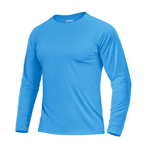 Compression Moisture Wicking Gym <b>Shirts</b> <b>Long</b> Sleeve Custom Logo Spandex Rashguard Gym Workout Surfing <b>Beach</b> Training - Product Image 3