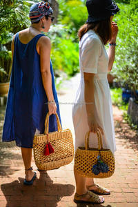Bolsa de cuentas de jacinto de agua para mujer hecha a mano para vacaciones de verano buen precio al por mayor 2023 - Product Image 3