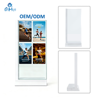 Pantalla OLED Transparente de 55 Pulgadas, Pantalla Táctil Interactiva Autoiluminada, Video Wall para Publicidad en Ascensores, Fabricante OEM ODM