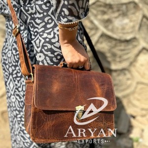 Sac à main en cuir souple pour femmes, sac à bandoulière, sacoche - Product Image 1