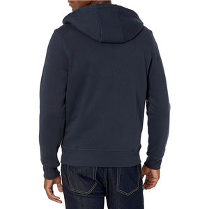 Sudadera con Capucha para Hombre 100% Algodón al por Mayor con Cierre y Logotipo Personalizado, Estampado Sólido, Técnicas de Teñido Anudado y Teñido Liso, Económico - Product Image 2