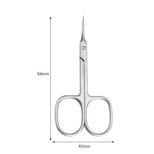 Tijeras para cutículas de acero inoxidable de primera calidad, cuchillas rectas con punta de flecha afilada para uso en belleza - Product Image 2