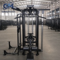 Máquina de entrenamiento multifuncional comercial de 4 estaciones con cable cruzado y pila de pesas para gimnasio