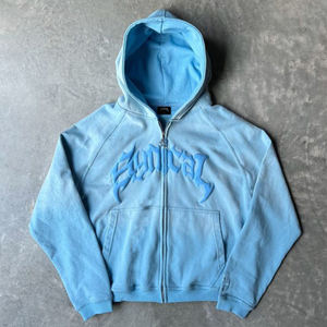 OEM Crop Tops pour filles Poids lourd 420 GSM Sweat à capuche pour femmes Sweat à capuche court surdimensionné imprimé bouffant personnalisé - Product Image 4