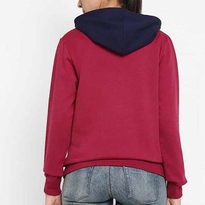 Sweat à capuche en coton à demi-fermeture éclair pour femmes, sweat-shirt à manches longues pour l'hiver, vêtements de style décontracté, prix de gros OEM - Product Image 6