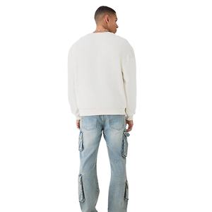 Sweat à capuche zippé personnalisé pour homme, en coton, coupe oversize, respirant, léger, style décontracté automne, vente en gros - Product Image 3