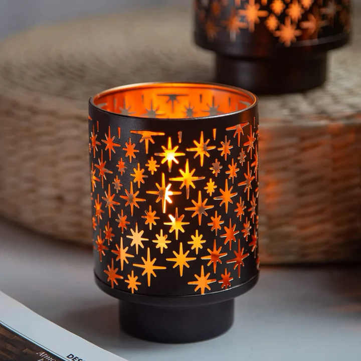 Sparkle Design Black And Gold Popular Metal Votive Candle Holders