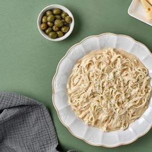 เฟตตูชินี [OEM/ODM][พาสต้าข้าวเกาหลีพรีเมียม] ปราศจากกลูเตน |   ไม่ใช่พันธุ์พืชที่ดัดแปลงพันธุกรรม |   แห้ง |   บรรจุภัณฑ์สุญญากาศ |   ทำอาหารง่ายๆ ภายใน 10 วินาที |   ข้าว 95% - Product Image 2