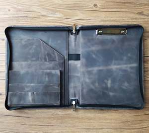 เคสหนังใส่เอกสารสำหรับผู้หญิงกระเป๋าใส่แท็บเล็ตกระเป๋า LPO-0009สีฟ้าสำหรับ B5เดินทางแบบมี A5 - Product Image 1