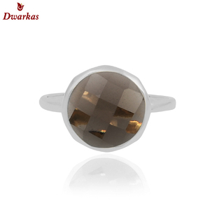 Elegant 925 Sterling Silver Lemon <b>Quartz</b> <b>Ring</b> High Quality Natural Gemstone Bezel Setting Wholesome Diamond Classic Wedding - Product Image 6