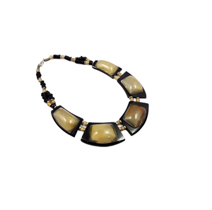 Collares de cuerno personalizados para niñas y mujeres, joyería natural ecológica, ágata de cuerno de buey de búfalo - Product Image 1