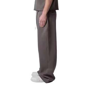 Fabrication sur mesure de haute qualité 100% coton éponge française droite jambe large Baggy Jogging pantalon pour hommes 2025 - Product Image 5