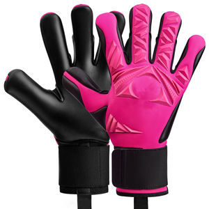 Gants de gardien de but de football d'extérieur respirants avec logo personnalisable, fermeture à scratch, latex allemand, unisexe - Product Image 4