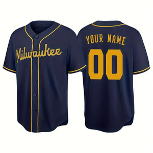 Ensemble de maillots de baseball et softball unisexe de haute qualité avec boutons en maille, uniformes de sport personnalisés à impression complète, meilleur sport doux de la manufacture - Product Image 1