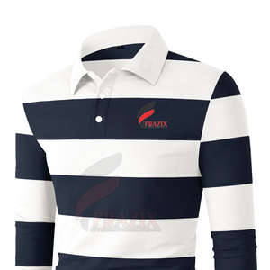 Nouveau design doux et original, maillot de rugby vierge personnalisé pour équipes, 100 % coton respirant et écologique - Product Image 3