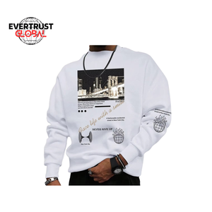 Sudaderas personalizables para hombre, alta calidad, 100% algodón, 360g, estampado Digital, Sudadera con capucha de gran tamaño, función anticontracción, tejido de punto - Product Image 6