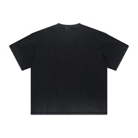 T-shirt délavé à l'acide de bonne qualité High Street Hip Hop Logo personnalisé délavé à l'acide T-shirts délavés à l'acide pour hommes