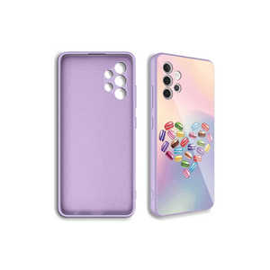 Coque de protection arrière en silicone souple et époxy rigide à motifs de luxe pour Samsung Galaxy A32 4G avec protection de l'appareil photo, modèle Ins Styles - Product Image 3